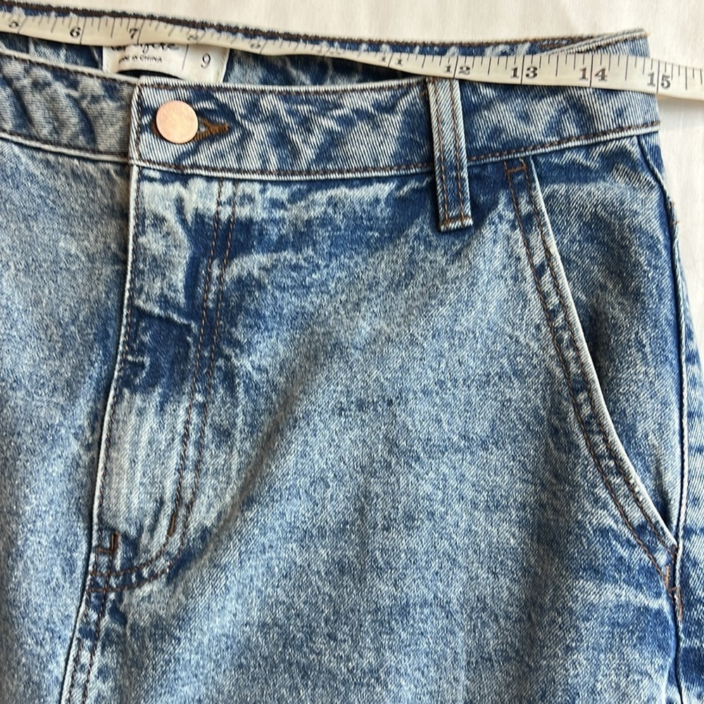 Love Fire denim maxi Western Cowboy Skirt SZ 9/M New - Picture 8 of 9